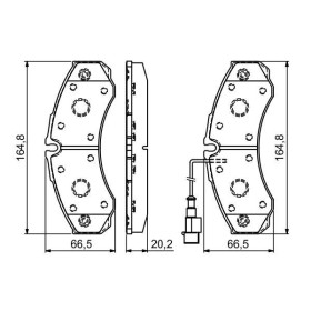 BOSCH Sada brzdových platničiek   0 986 494 239_thumb5