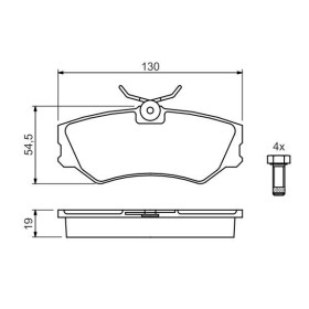 BOSCH Sada brzdových platničiek   0 986 460 941_thumb5