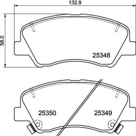 BREMBO Sada brzdových platničiek  P30 122_thumb2