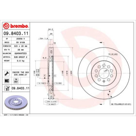 BREMBO Brzdový kotúč vetraný Ø323mm  09.8403.11_thumb2