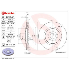 BREMBO Brzdový kotúč vetraný Ø305mm  09.6843.21_thumb2