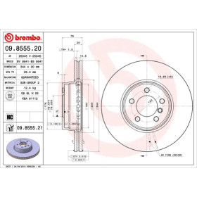 BREMBO Brzdový kotúč vetraný Ø344mm  09.8555.21_thumb3