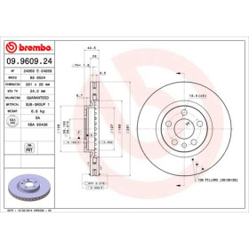 BREMBO Brzdový kotúč vetraný Ø281mm  09.9609.24_thumb2