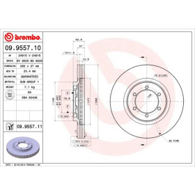 BREMBO Brzdový kotúč vetraný Ø280mm  09.9557.11_thumb2