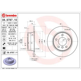 BREMBO Brzdový kotúč plny Ø280mm  08.9787.11_thumb2