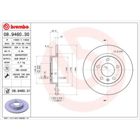 BREMBO Brzdový kotúč plny Ø264mm  08.9460.31_thumb2