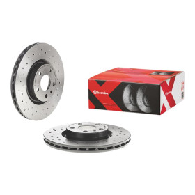 BREMBO Brzdový kotúč dierovane/vnutorne chladene Ø284mm  09.4939.2X_thumb2