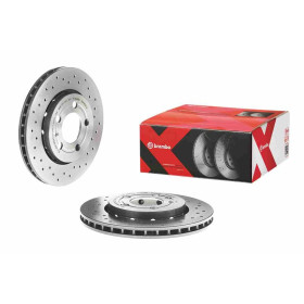 BREMBO Brzdový kotúč dierovane/vnutorne chladene Ø256mm  09.A652.1X_thumb2