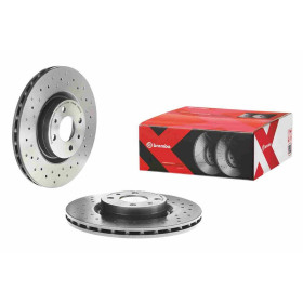 BREMBO Brzdový kotúč dierovane/vnutorne chladene Ø284mm  09.4939.1X_thumb2