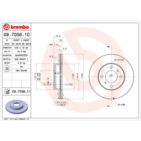 BREMBO Brzdový kotúč vetraný Ø236mm  09.7056.11_thumb2