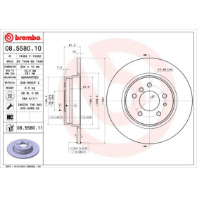 BREMBO Brzdový kotúč plny Ø324mm  08.5580.11_thumb2