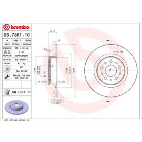 BREMBO Brzdový kotúč plny Ø276mm  08.7861.11_thumb2