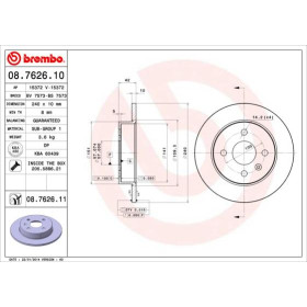 BREMBO Brzdový kotúč plny Ø240mm  08.7626.11_thumb2