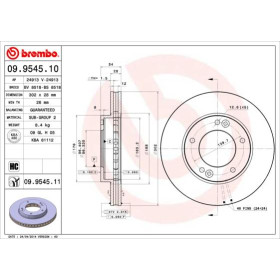 BREMBO Brzdový kotúč vetraný Ø302mm  09.9545.11_thumb2