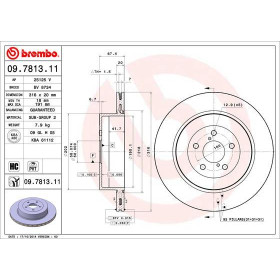 BREMBO Brzdový kotúč vetraný Ø316mm  09.7813.11_thumb2