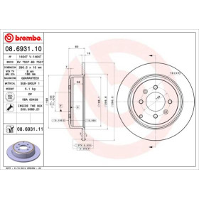 BREMBO Brzdový kotúč plny Ø290mm  08.6931.11_thumb2