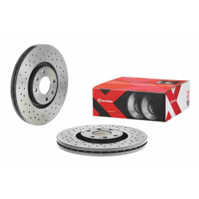 BREMBO Brzdový kotúč dierovane/vnutorne chladene Ø302mm  09.9935.1X_thumb2