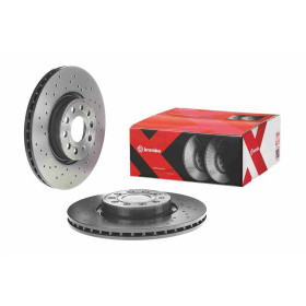 BREMBO Brzdový kotúč dierovane/vnutorne chladene Ø312mm  09.9772.1X_thumb2