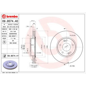 BREMBO Brzdový kotúč vetraný Ø280mm  09.9574.41_thumb2