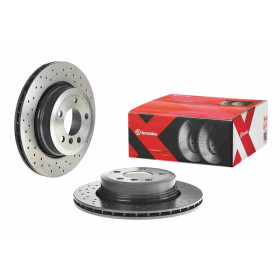 BREMBO Brzdový kotúč dierovane/vnutorne chladene Ø320mm  09.9573.1X_thumb2