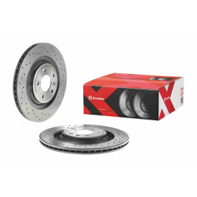 BREMBO Brzdový kotúč dierovane/vnutorne chladene Ø330mm  09.B040.1X_thumb2