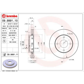 BREMBO Brzdový kotúč vetraný Ø256mm  09.9991.11_thumb2