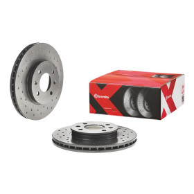 BREMBO Brzdový kotúč dierovane/vnutorne chladene Ø256mm  09.C171.1X_thumb2