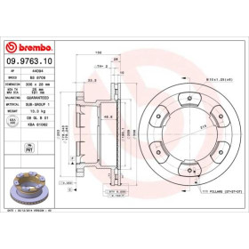 BREMBO Brzdový kotúč vetraný Ø306mm  09.9763.10_thumb2