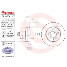 BREMBO Brzdový kotúč plny Ø265mm  08.6704.11_thumb3