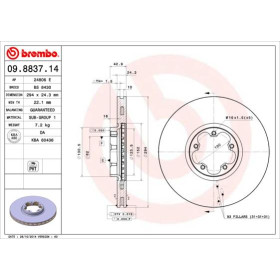 BREMBO Brzdový kotúč vetraný Ø294mm  09.8837.14_thumb2