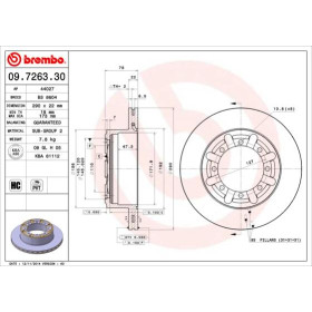 BREMBO Brzdový kotúč vetraný Ø290mm  09.7263.30_thumb2