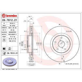 BREMBO Brzdový kotúč vetraný Ø326mm  09.7812.21_thumb2