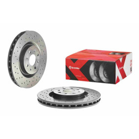 BREMBO Brzdový kotúč dierovane/vnutorne chladene Ø305mm  09.8004.7X_thumb2