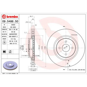 BREMBO Brzdový kotúč vetraný Ø324mm  09.5486.50_thumb2