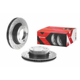 BREMBO Brzdový kotúč dierovane/vnutorne chladene Ø340mm  09.A966.1X_thumb2