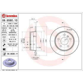 BREMBO Brzdový kotúč plny Ø258mm  08.9580.11_thumb2