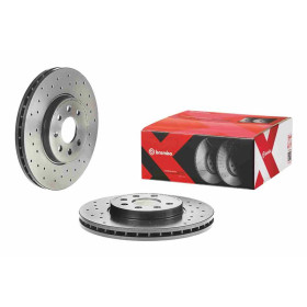 BREMBO Brzdový kotúč dierovane/vnutorne chladene Ø280mm  09.9159.2X_thumb2