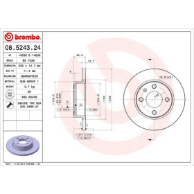 BREMBO Brzdový kotúč plny Ø236mm  08.5243.24_thumb2