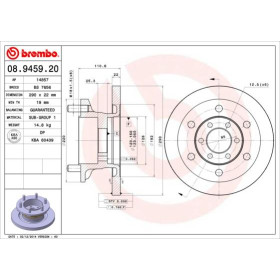 BREMBO Brzdový kotúč plny Ø290mm  08.9459.20_thumb2