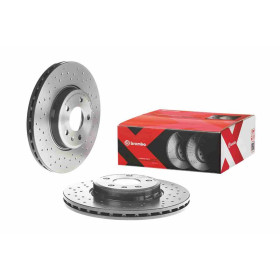 BREMBO Brzdový kotúč dierovane/vnutorne chladene Ø314mm  09.A820.1X_thumb2