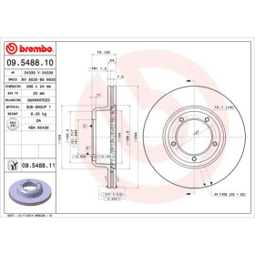 BREMBO Brzdový kotúč vetraný Ø298mm  09.5488.11_thumb2