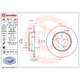 BREMBO Brzdový kotúč plny Ø290mm  08.7211.21_thumb2