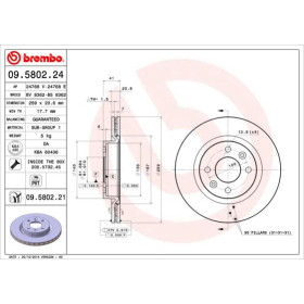 BREMBO Brzdový kotúč vetraný Ø259mm  09.5802.21_thumb2