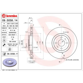 BREMBO Brzdový kotúč vetraný Ø284mm  09.5058.14_thumb2