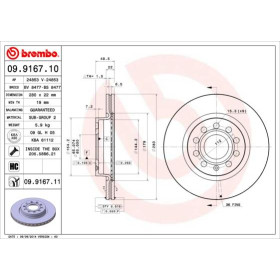 BREMBO Brzdový kotúč vetraný Ø280mm  09.9167.11_thumb2