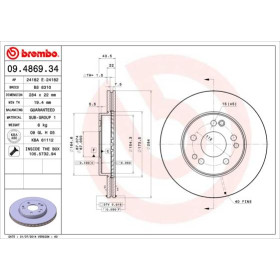 BREMBO Brzdový kotúč vetraný Ø284mm  09.4869.41_thumb3