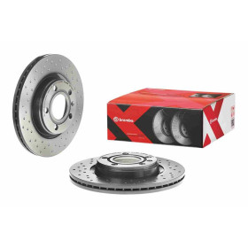 BREMBO Brzdový kotúč dierovane/vnutorne chladene Ø280mm  09.7196.1X_thumb2