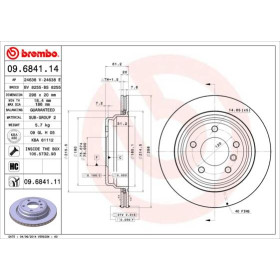 BREMBO Brzdový kotúč vetraný Ø298mm  09.6841.11_thumb2