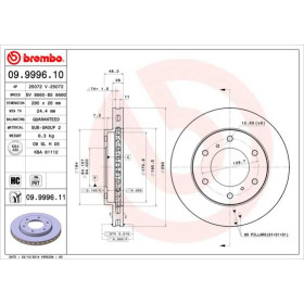 BREMBO Brzdový kotúč vetraný Ø290mm  09.9996.11_thumb2