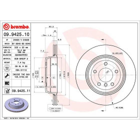 BREMBO Brzdový kotúč vetraný Ø320mm  09.9425.11_thumb2